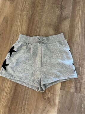 SHEIN Gray Shorts with Black Star Accents
